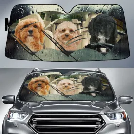 Cavapoo Rainy Driving Car Sun Shade Cover Auto Windshield Coolspod