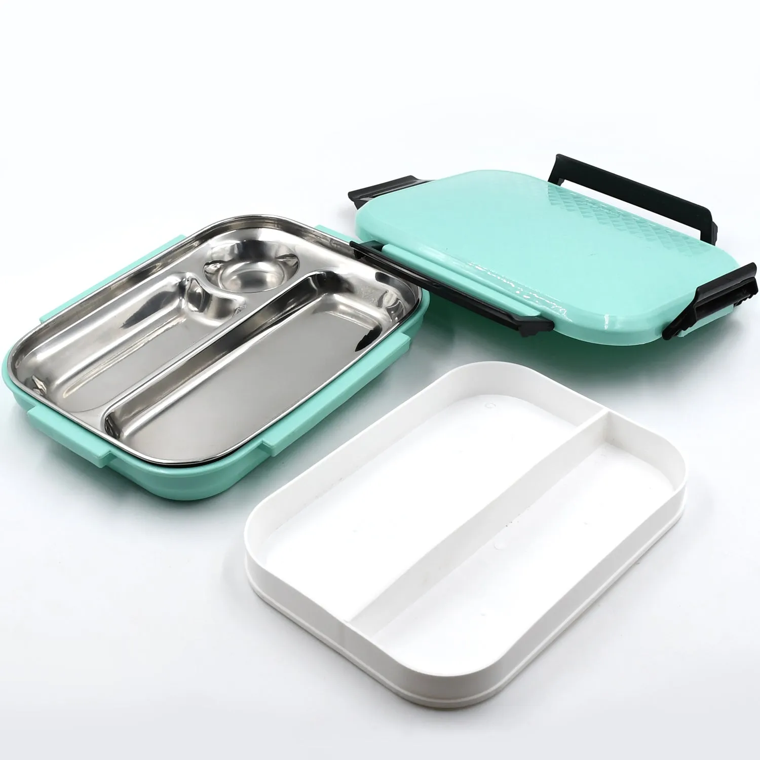 5364 Break Time Lunch Box Steel Plate Multi Compartment Lunch Box Carry To All Type lunch In Lunch Box & Premium Quality Lunch Box ideal For Office , School Kids & Travelling Ideal