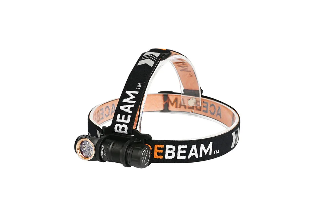 Acebeam H17 2000 Lumen Lightweight Right Angle Headlamp 1 x 18350 Battery