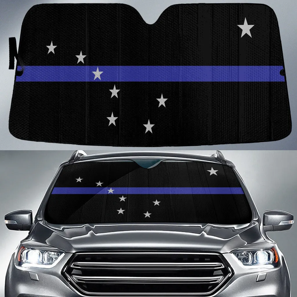 Alaska Sub Flag Thin Purple Line Printed Car Sun Shades Cover Auto Windshield Coolspod