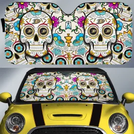 Anaheim Ducks Car Sunshade Custom Sugar Skull Car Accessories