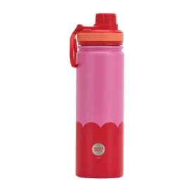 Annabel Trends Insulated Watermate Bottle - 600ml Wave - Pink & Red