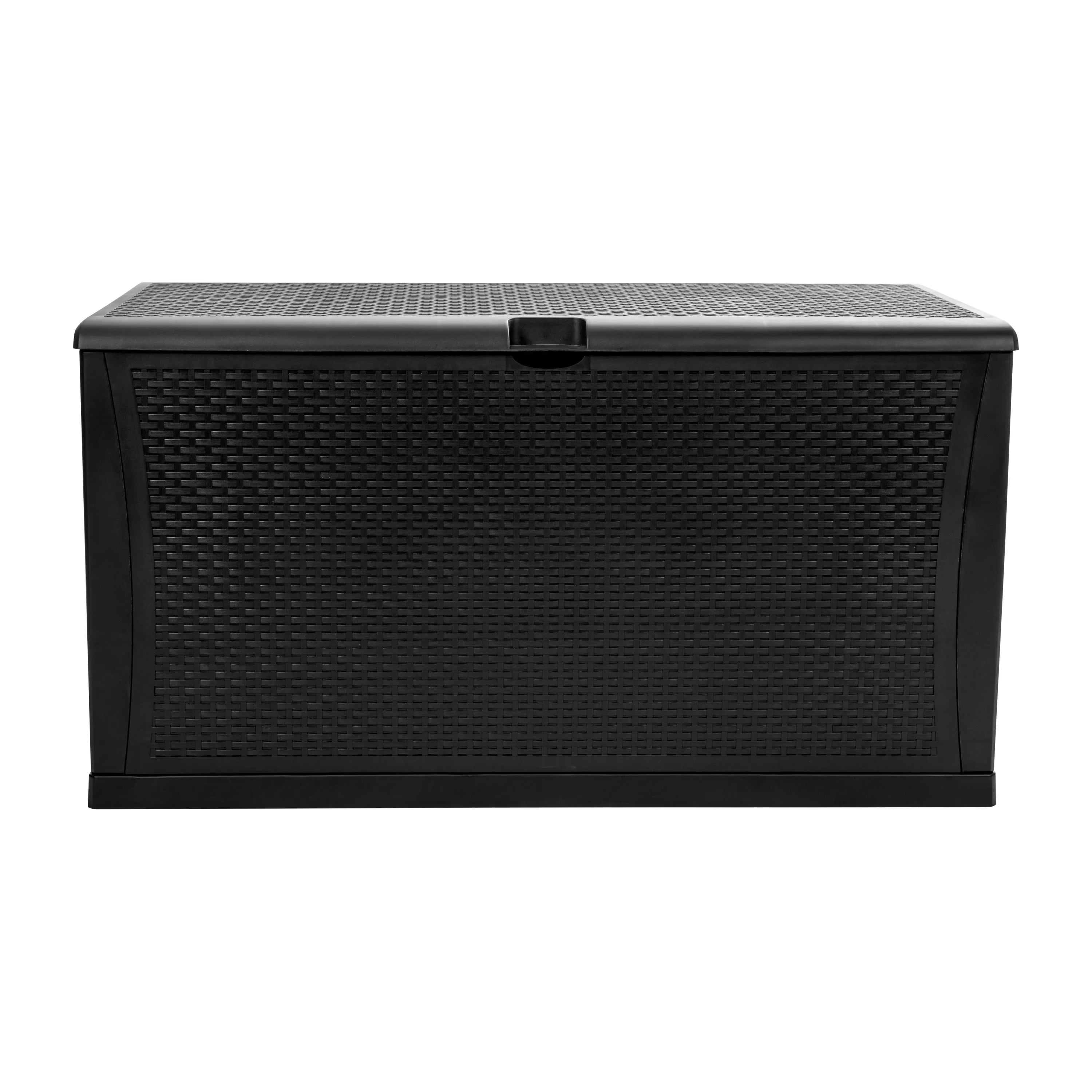 Black 120 Gal Plastic Deck Box QT-KTL-4023BK-GG