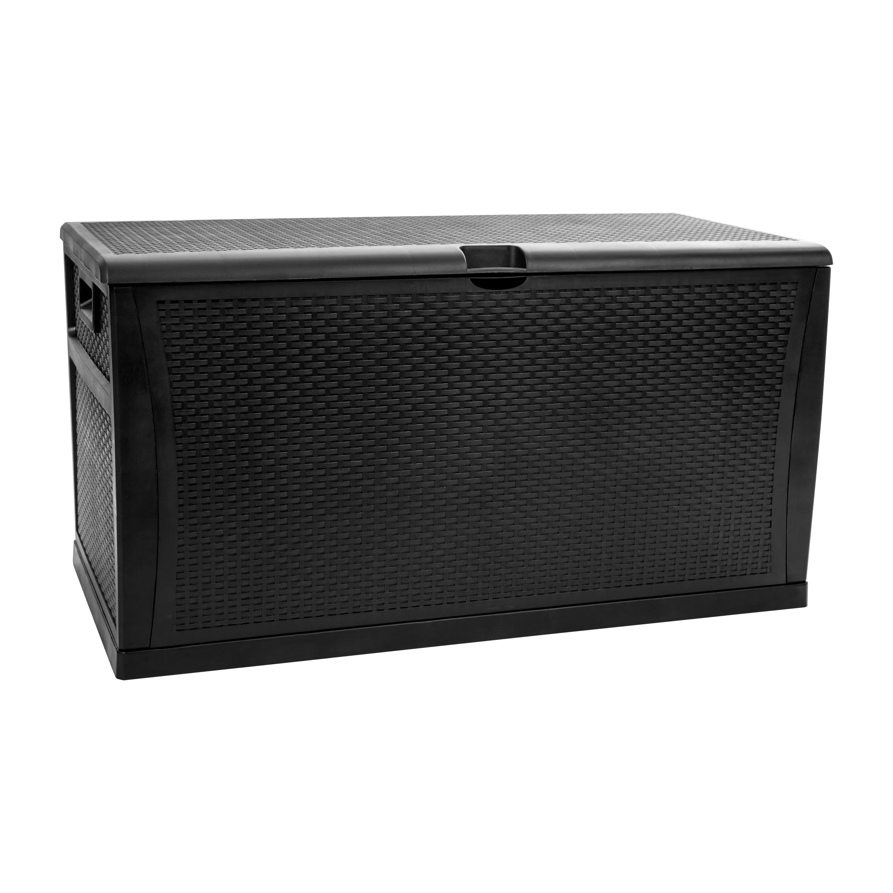 Black 120 Gal Plastic Deck Box QT-KTL-4023BK-GG