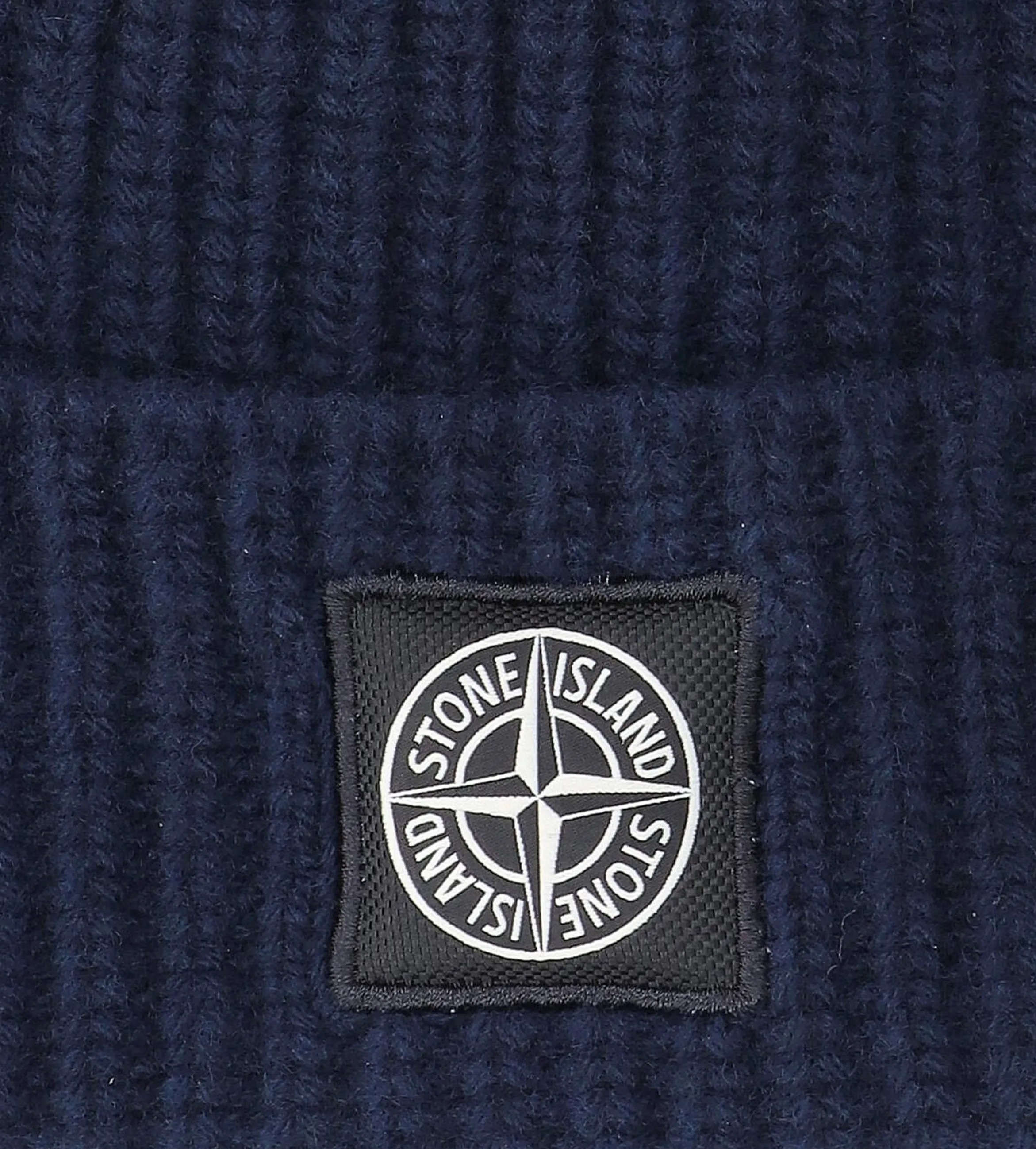 Compass-Patch Beanie Navy