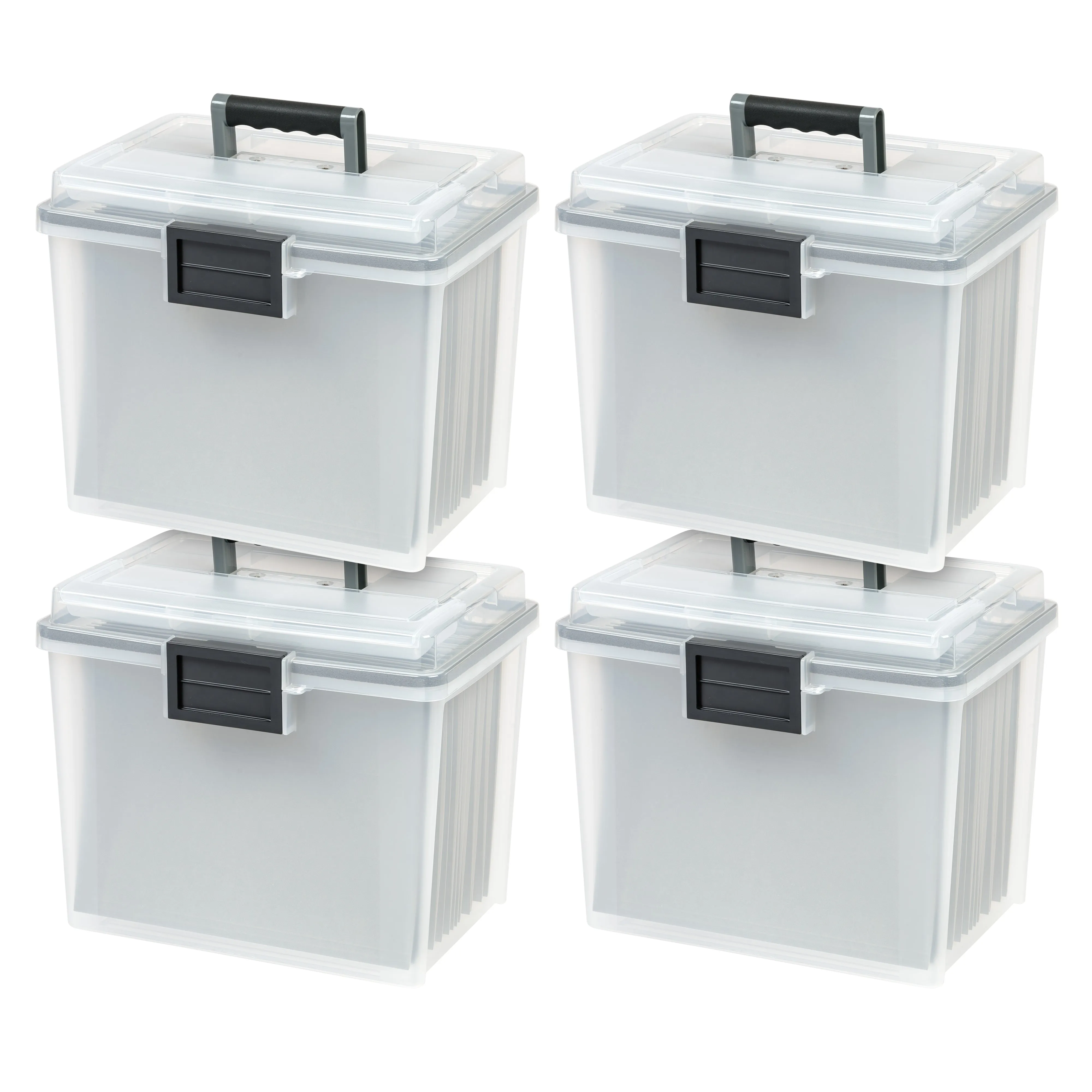 File Box (Letter) with Handle and Organizer, WeatherPro® - 19 QT - Gasket Box