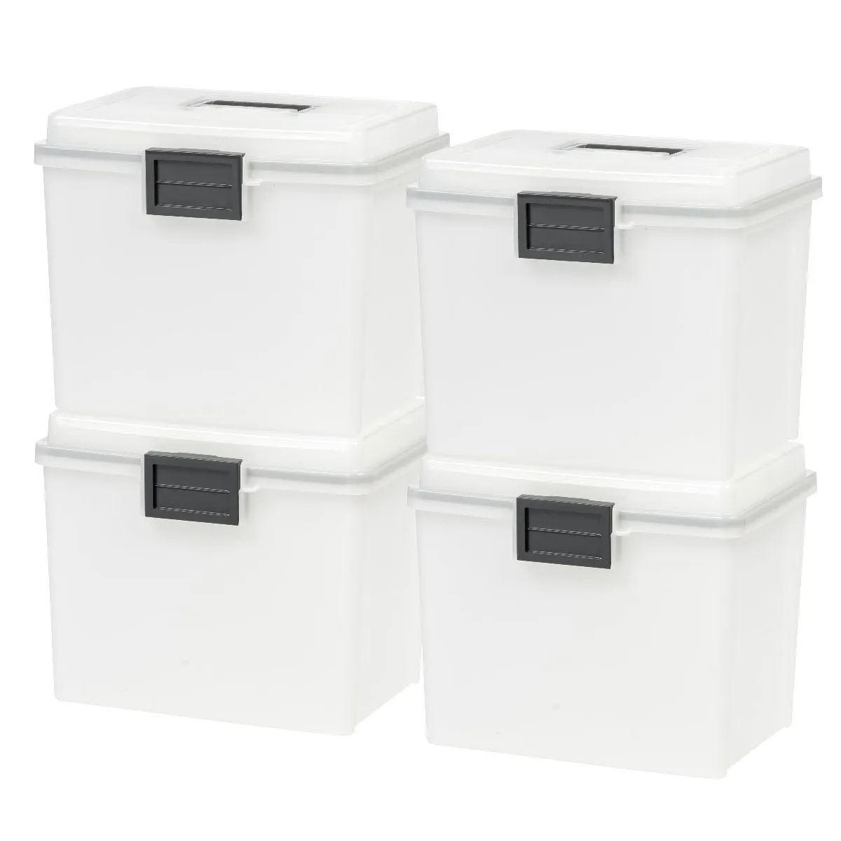 File Box (Letter) with Handle and Organizer, WeatherPro® - 19 QT - Gasket Box