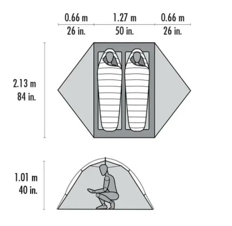 MSR Hubba Hubba™ Shield 2 Backpacking Tent 二人超輕帳篷