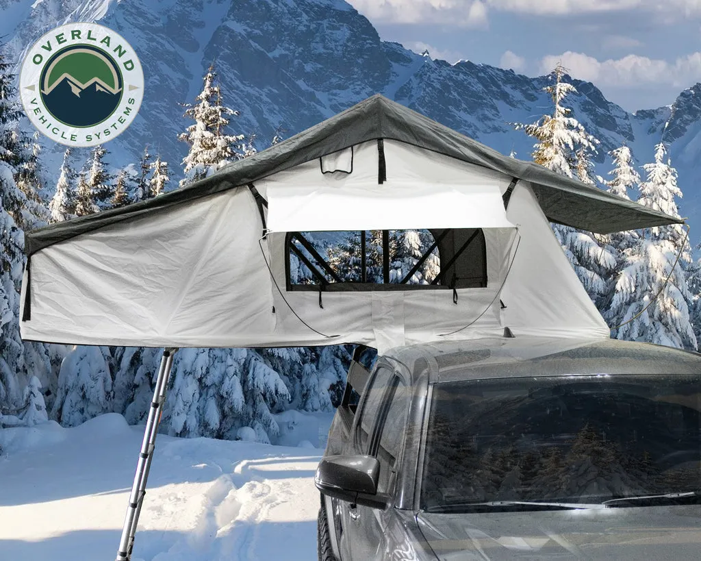 Overland Vehicle Systems Nomadic 3 Arctic White Rooftop Tent