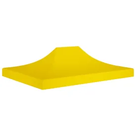 Party Tent Roof 4.5x3 m Yellow 270 g/m²