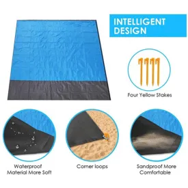 Portable Folding Camping Mat Waterproof Pocket Beach Blanket