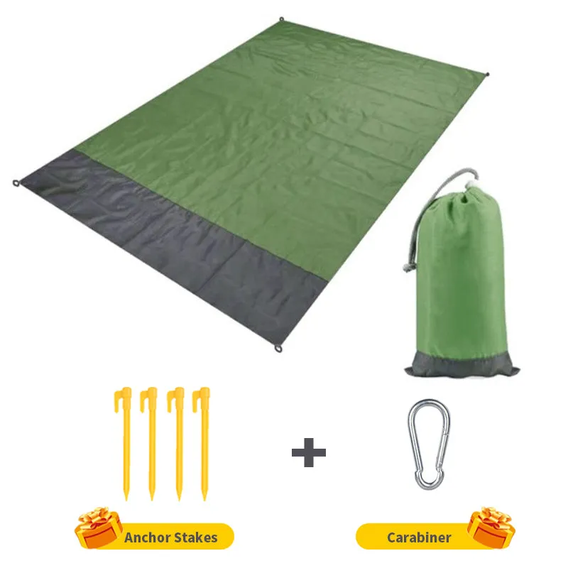 Portable Folding Camping Mat Waterproof Pocket Beach Blanket