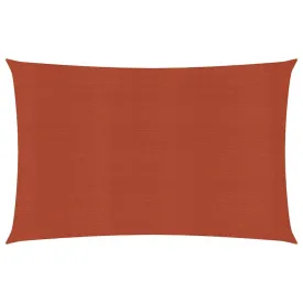 Sunshade Sail 160 g/m² Terracotta 2.5x5 m HDPE