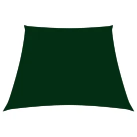 Sunshade Sail Oxford Fabric Trapezium 2/4x3 m Dark Green